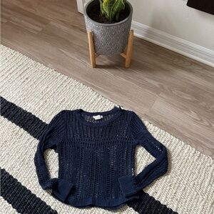 Billabong Women's Multi Knit Crew Neck Blue Sweater Size Small